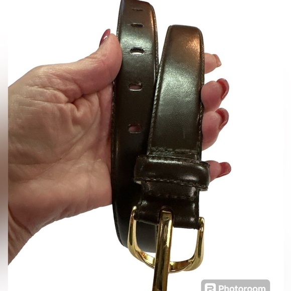 Liz Claiborne Accessories - Liz Claiborne Women’s Deep Brown Bonded Leather Belt Medium Style 24179 EUC